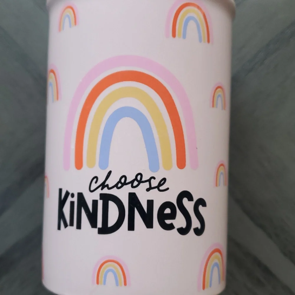 Rainbow 'Choose Kindness' Storage Cup